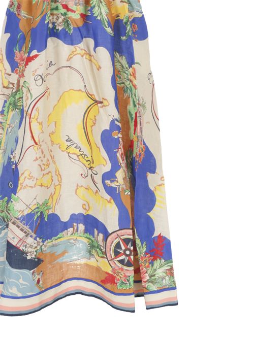 Multicolour all-over graphic dress Zimmermann | 8462DRS241NAUTICAL MAP